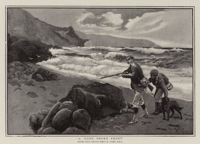 En lång strandfotografering av Percy Robert Craft